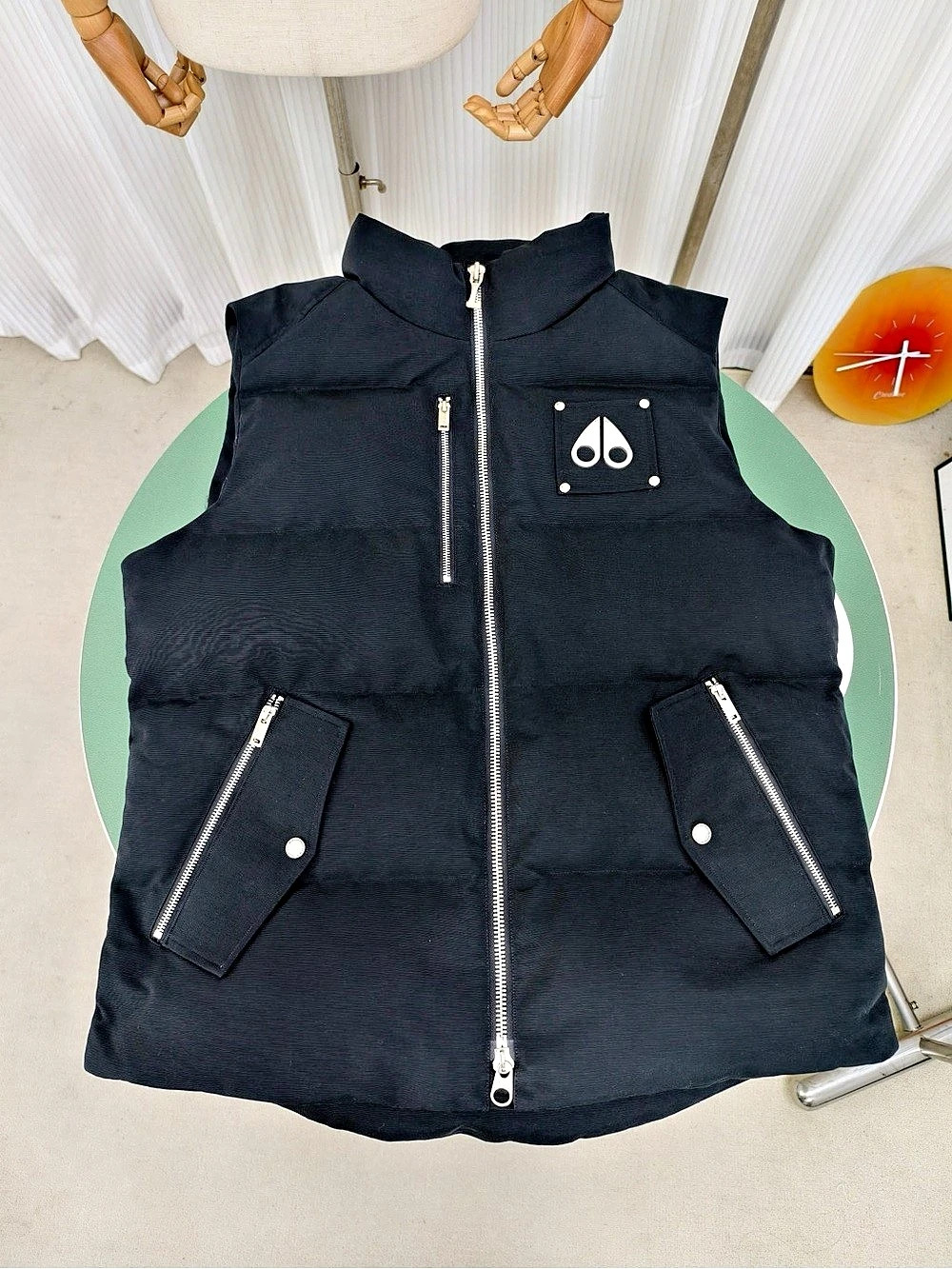 Moose Knuckles Black Puffer Vest
